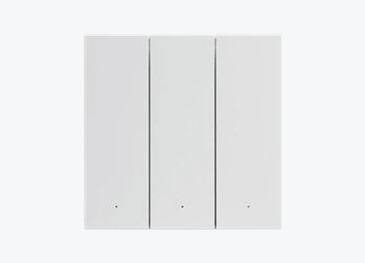 58 Series 3-gang Zigbee switch, supplier catalogue image