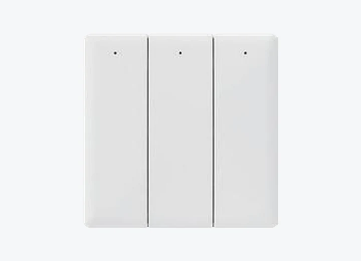 91 Series 3-gang Zigbee/RF switch, supplier catalogue image
