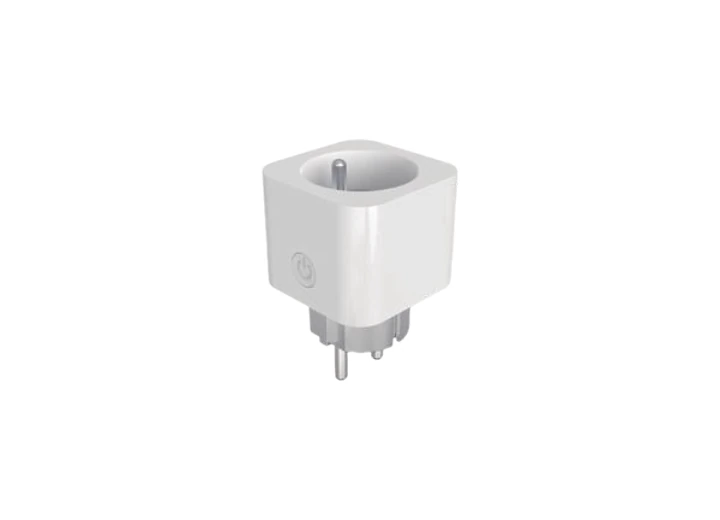 French smart plug with metering, supplier catalogue image