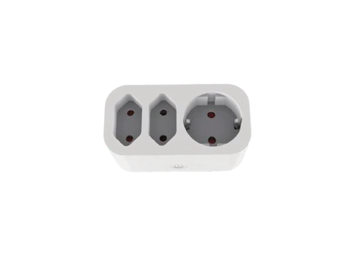 Triple German smart plug with metering, supplier catalogue image