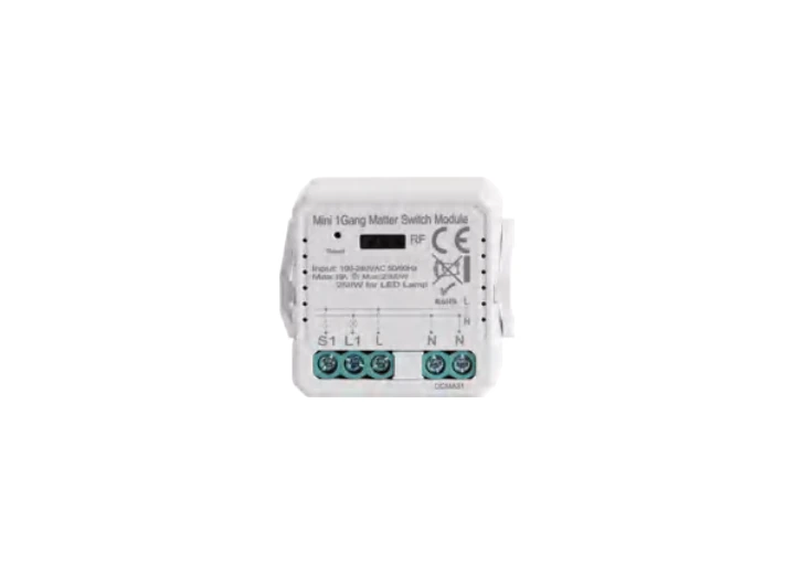 One-channel Matter switch module, supplier catalogue image