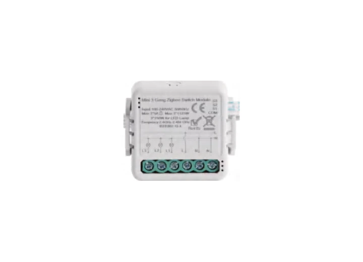 Three-channel Zigbee switch module, supplier catalogue image