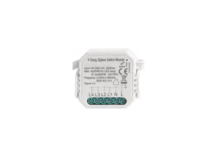 Four-channel Zigbee switch module, supplier catalogue image