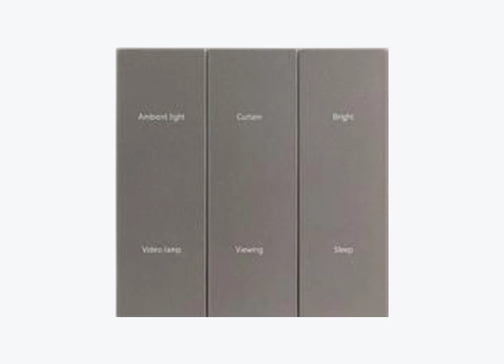 M3 6-gang Zigbee switch, supplier catalogue image