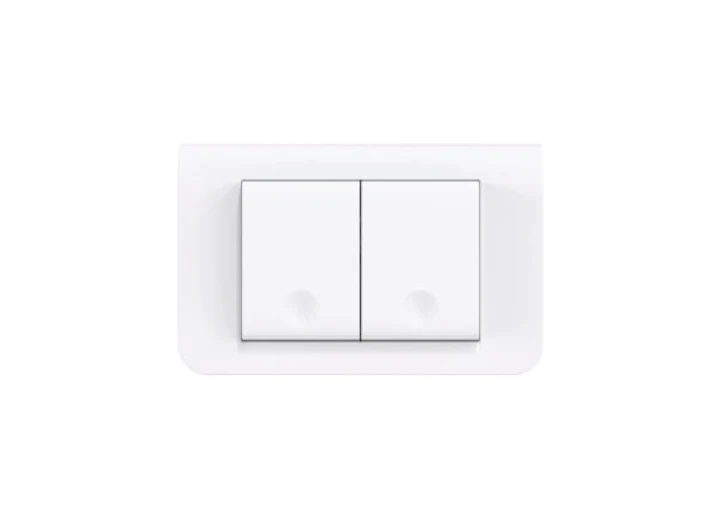 A-series 2-gang kinetic wireless switch, supplier catalogue image