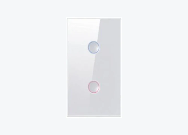 RU2 2-gang smart light switch, supplier catalogue image